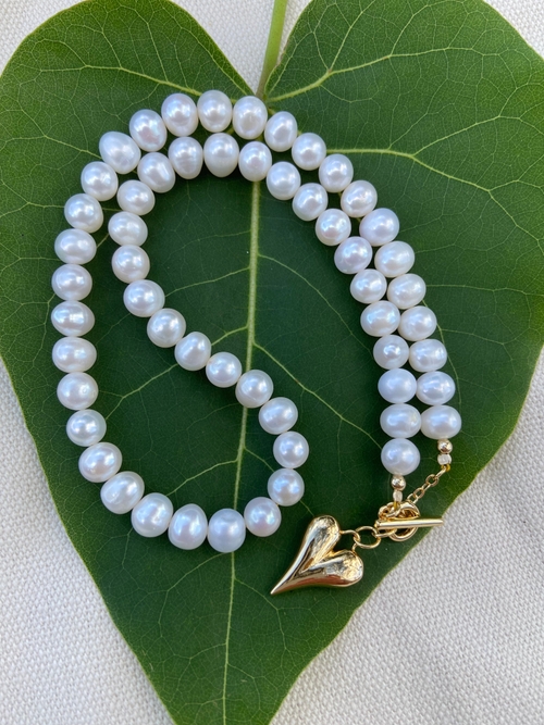 Victorian 1950 Cultured Pearl Necklace Natural Color 14k White Gold Clasp -  petersuchyjewelers
